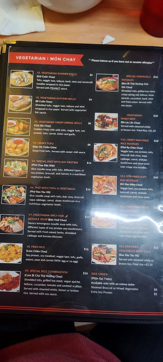Pho Hot Menu - Image 1